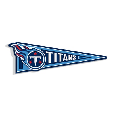 Tennessee Titans IDNA 23" 3D Pennant Wall Art