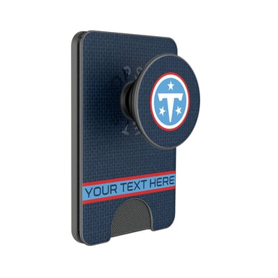 Tennessee Titans Keyscaper Personalized Endzone Solid PopSockets Magnetic Wallet