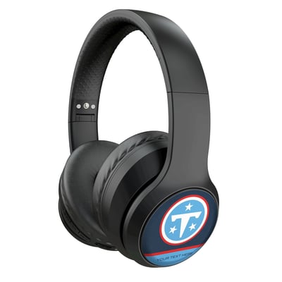 Tennessee Titans Keyscaper Personalized Endzone Solid Wireless Bluetooth Headphones With Case