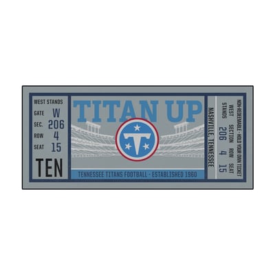 Tennessee Titans Logo Brands 30" x 72" Ticket Runner