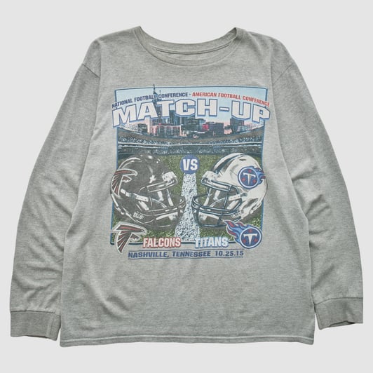 Match-Up Majestic 2015 Long Sleeve T-shirt - Heather Gray - L by Fanatics Real Vintage