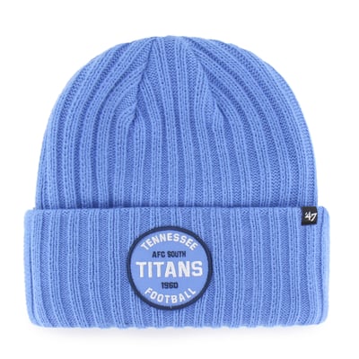  Tennessee Titans '47 Ribbed Snowdrift Cuffed Knit Hat - Light Blue
