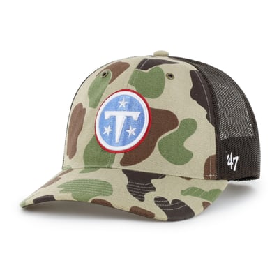 Tennessee Titans Carhartt x '47 Adjustable Trucker Hat - Duck Camo