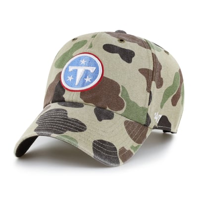Tennessee Titans Carhartt x '47 Clean Up Adjustable Hat - Duck Camo