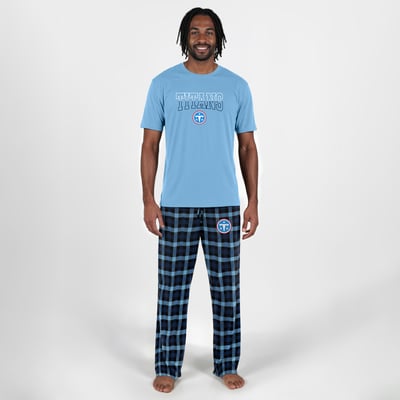 Tennessee Titans Concepts Sport Highland Sleep Set - Light Blue