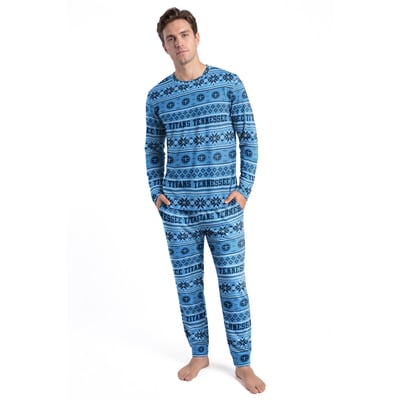 Tennessee Titans Concepts Sport Jubilee Long Sleeve T-Shirt & Pant Set - Light Blue