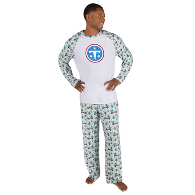 Tennessee Titans Concepts Sport Frostbite Knit Long Sleeve Top & Pants Sleep Set - White