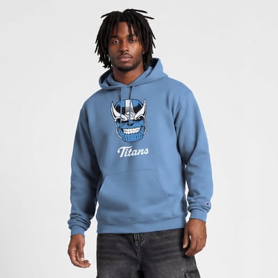  Tennessee Titans Disney x Champion Powerblend Full Front Sweatshirt - Light Blue