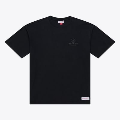 Tennessee Titans Mitchell & Ness Core Essentials Micro Logo T-Shirt - Black
