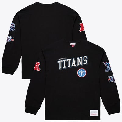  Tennessee Titans Mitchell & Ness Training Camp Long Sleeve T-Shirt - Black