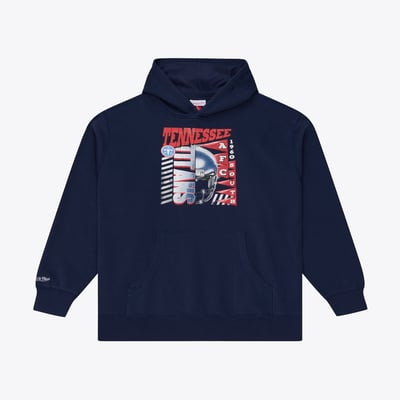  Tennessee Titans Mitchell & Ness Core Essentials Street Graphic Fleece Hoodie - Navy