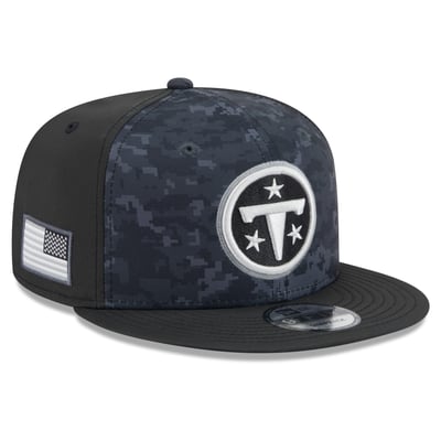 Tennessee Titans New Era 2026 Salute To Service 9FIFTY Snapback Hat - Black