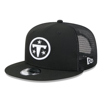 Tennessee Titans New Era 9FIFTY Snapback Trucker Hat - Black/White