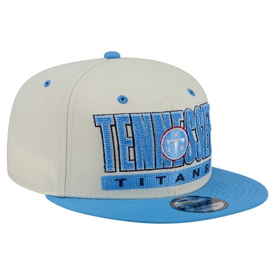 Tennessee Titans New Era Classic 9FIFTY Snapback Hat - Cream/Light Blue
