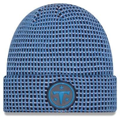 Tennessee Titans New Era 2026 Sideline Cold Weather  Cuffed Knit Hat - Light Blue