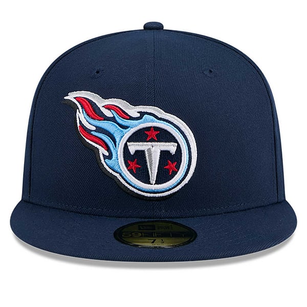 New Era NFL Official Tennessee Titans Embroidered Logo Flat Bill‎ Hat Size 7 Men main image 2