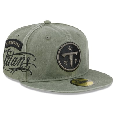 Tennessee Titans New Era x BJ Betts 2026 Salute To Service 59FIFTY Fitted Hat - Olive