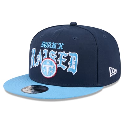 Tennessee Titans New Era x Born x Raised 9FIFTY Snapback Hat - Navy/Light Blue
