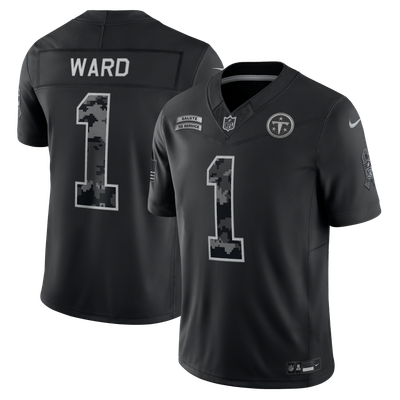 Cameron Ward Tennessee Titans Nike 2026 Salute to Service Stitched Limited Jersey - Black