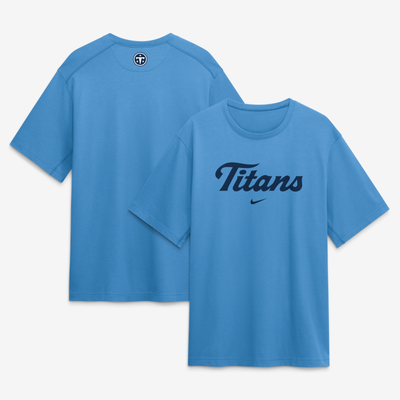  Tennessee Titans Nike 2026 Rivalries Collection Dri-FIT T-Shirt - Light Blue