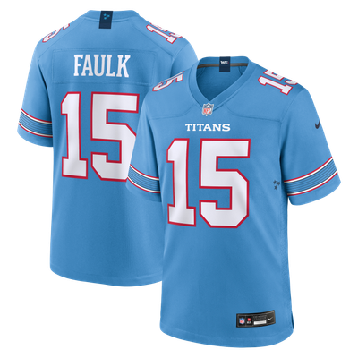Keldric Faulk Tennessee Titans Nike Team Game Jersey - Light Blue
