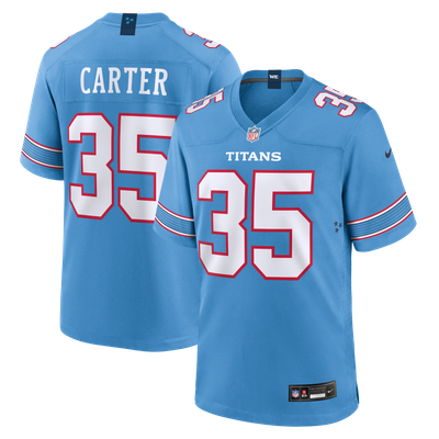 Michael Carter Tennessee Titans Nike Team Game Jersey - Light Blue