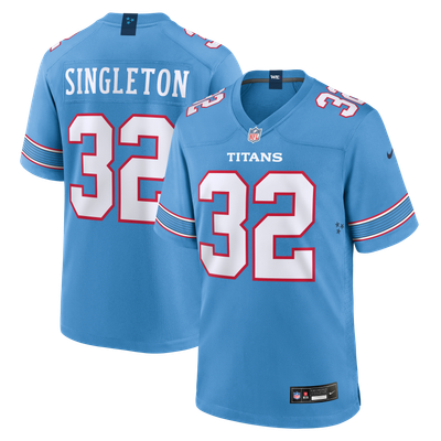 Nicholas Singleton Tennessee Titans Nike Team Game Jersey - Light Blue
