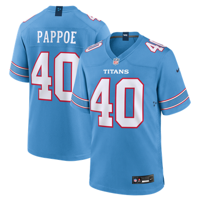 Owen Pappoe Tennessee Titans Nike Team Game Jersey - Light Blue