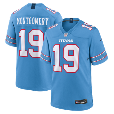 Tyren Montgomery Tennessee Titans Nike Team Game Jersey - Light Blue