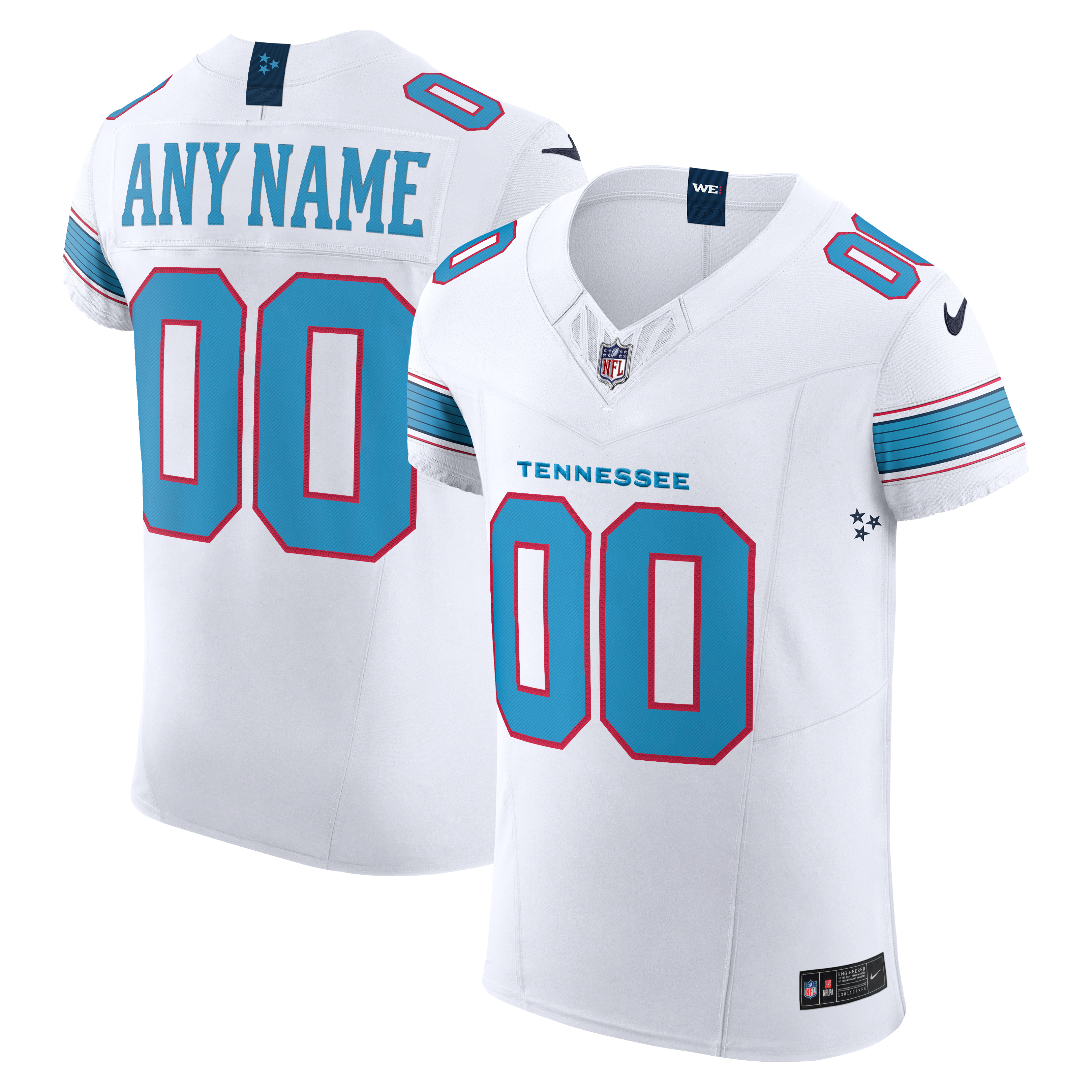Tennessee Titans Vapor F.U.S.E. Elite Custom Jersey White