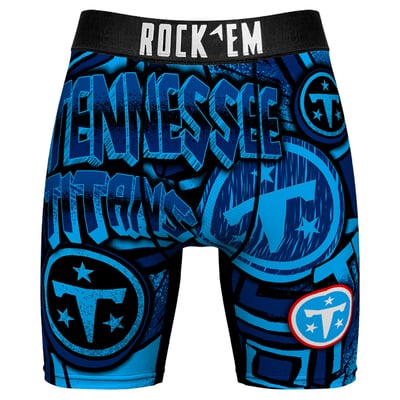  Tennessee Titans Rock Em Sketched Out Boxer Briefs - Light Blue