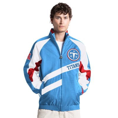 Tennessee Titans Starter Tip Off Full-Zip Jacket - Light Blue