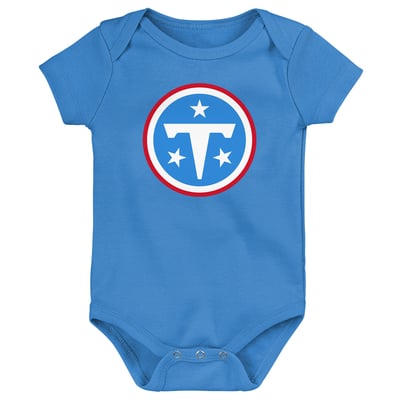 Tennessee Titans Outerstuff Newborn Primary Logo Bodysuit - Light Blue