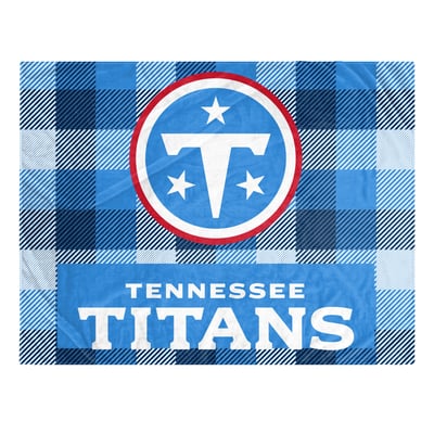 Tennessee Titans Pegasus Fan-mily Bold Plaid Oversized 60" x 90" Ultra Cozy Blanket