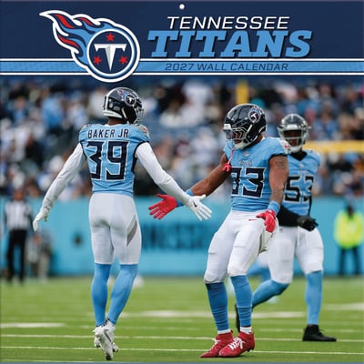 Tennessee Titans 2027 12” x 12” Team Wall Calendar