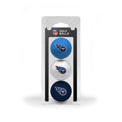 Tennessee Titans 3-Pack Multi-Colored Team Golf Ball Set