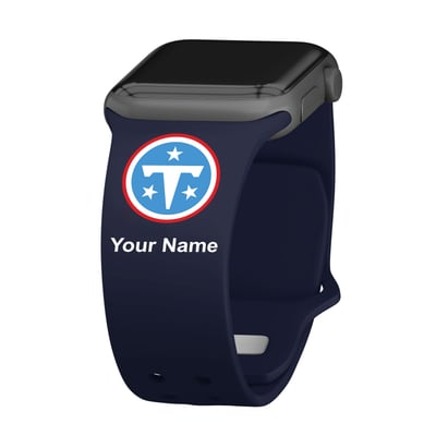 Tennessee Titans 38/40/41mm Personalized Silicone Apple Watch Band