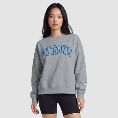 Tennessee Titans Champion Women's Contrast Lined Sweatshirt - Heather Gray
