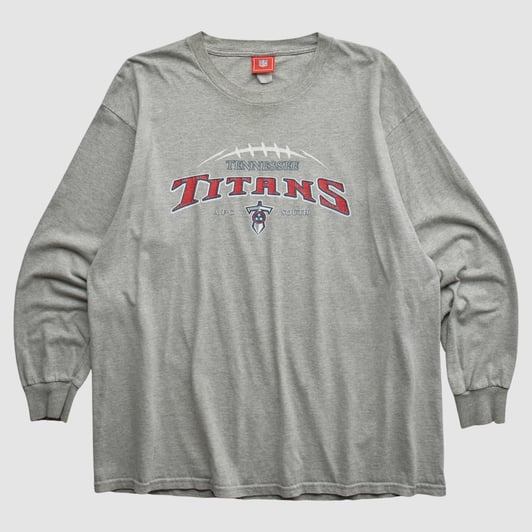 Tennessee Titans NFL 2000s Long Sleeve T-shirt - Gray - 2XL by Fanatics Real Vintage