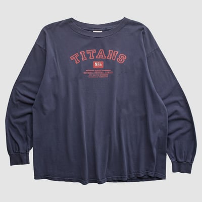 Tennessee Titans NFL 2000s Long Sleeve T-shirt - Navy - 2XL by Fanatics Real Vintage