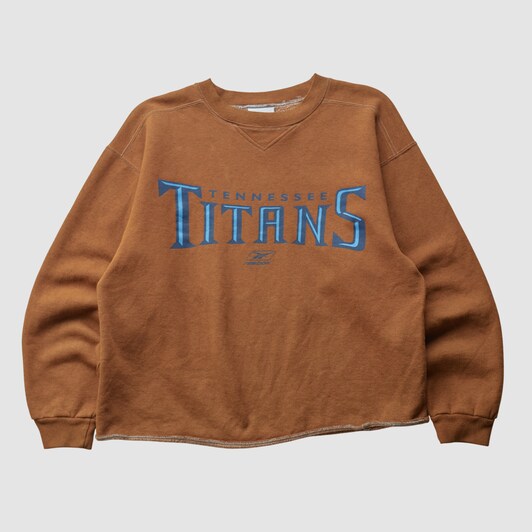 Tennessee Titans Reebok 2000s Pullover Sweatshirt - Clay - S by Fanatics Real Vintage