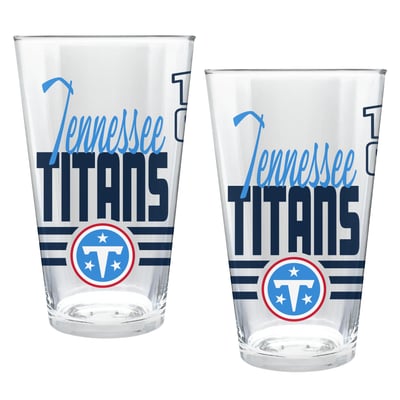 Tennessee Titans Two-Piece 16oz. Heritage Pint Glass Set