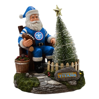 Tennessee Titans The Memory Company Santa Figurine with LED Tree