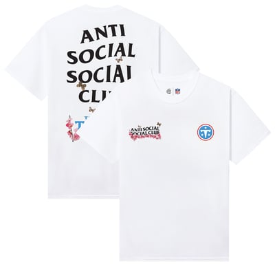 Tennessee Titans AntiSocialSocialClub x NFL Unisex Blossom T-Shirt - White