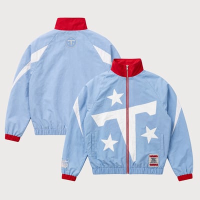 Tennessee Titans HANG Unisex Full-Zip Track Jacket - Light Blue