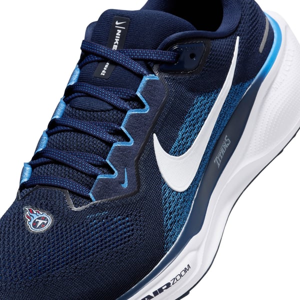 Unisex Tennessee Titans Nike Navy Zoom Pegasus 41 Running Shoes display picture 3
