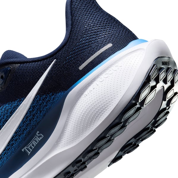 Unisex Tennessee Titans Nike Navy Zoom Pegasus 41 Running Shoes display picture 1