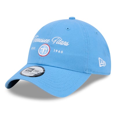 Tennessee Titans New Era Women's Script Casual Classic Adjustable Hat - Light Blue
