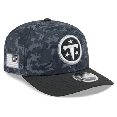 Tennessee Titans New Era Youth 2026 Salute To Service 9SEVENTY Adjustable Hat - Black