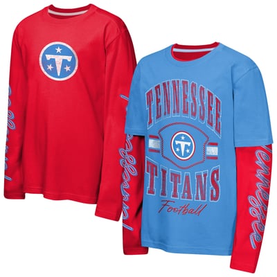 Tennessee Titans Outerstuff Youth Motion Combo Set - Light Blue/Red